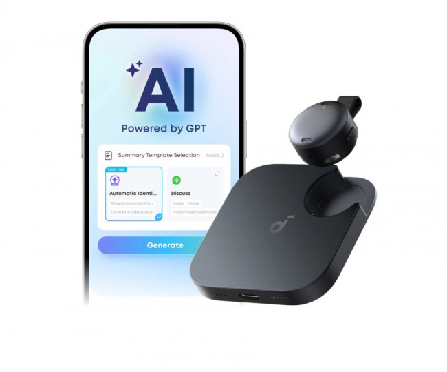 Компактний диктофон зі штучним інтелектом Anker Soundcore Work